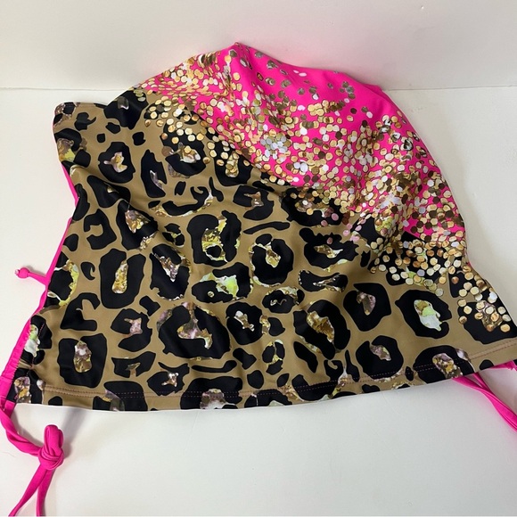 Shein Leopard Print and Pink 2 Piece Tankini XL - Picture 5 of 8